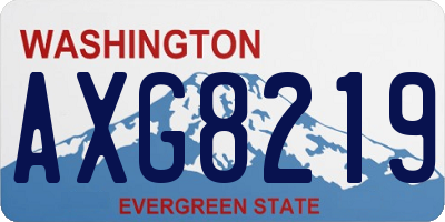WA license plate AXG8219