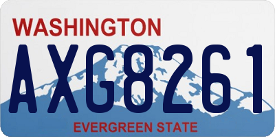 WA license plate AXG8261