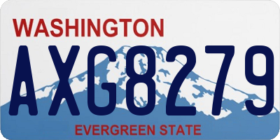 WA license plate AXG8279