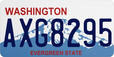 WA license plate AXG8295