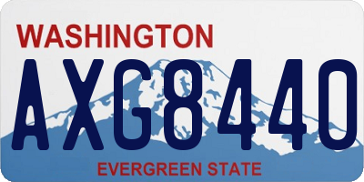 WA license plate AXG8440