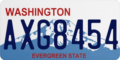 WA license plate AXG8454