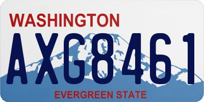 WA license plate AXG8461