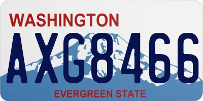 WA license plate AXG8466