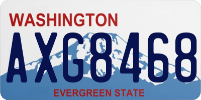 WA license plate AXG8468