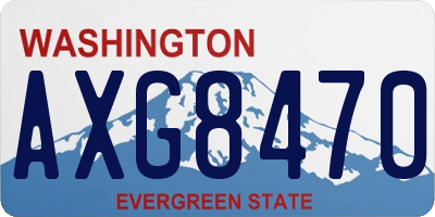 WA license plate AXG8470