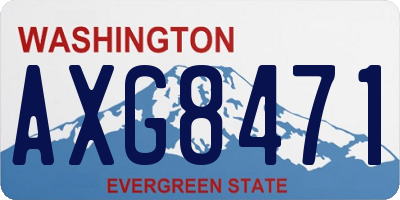WA license plate AXG8471