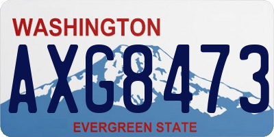 WA license plate AXG8473