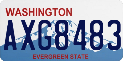 WA license plate AXG8483