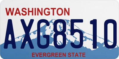 WA license plate AXG8510