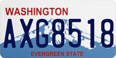 WA license plate AXG8518