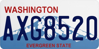 WA license plate AXG8520