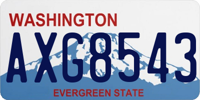 WA license plate AXG8543