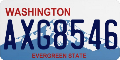 WA license plate AXG8546