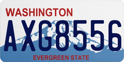 WA license plate AXG8556