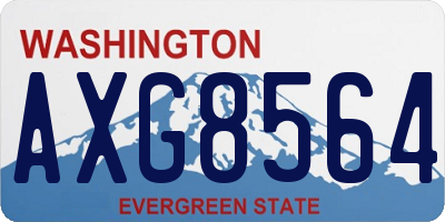 WA license plate AXG8564