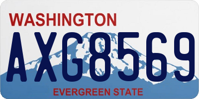 WA license plate AXG8569