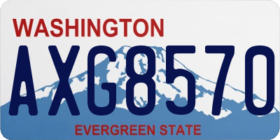 WA license plate AXG8570