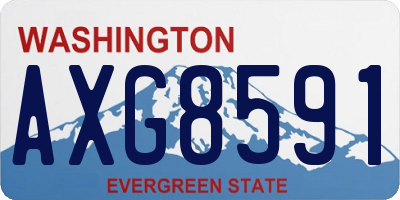 WA license plate AXG8591
