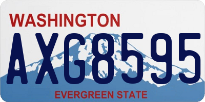 WA license plate AXG8595