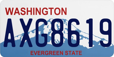 WA license plate AXG8619