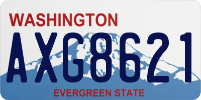 WA license plate AXG8621