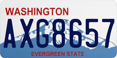 WA license plate AXG8657