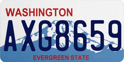 WA license plate AXG8659