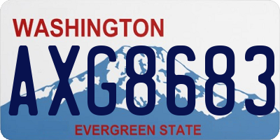 WA license plate AXG8683