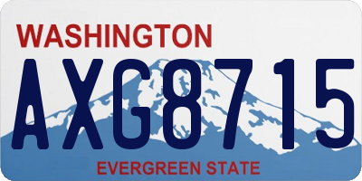 WA license plate AXG8715