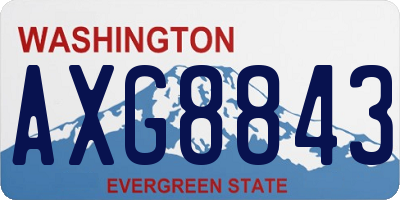 WA license plate AXG8843