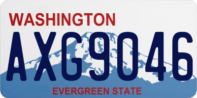 WA license plate AXG9046
