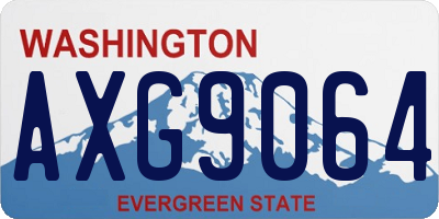 WA license plate AXG9064