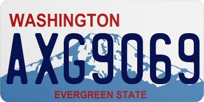 WA license plate AXG9069