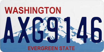 WA license plate AXG9146