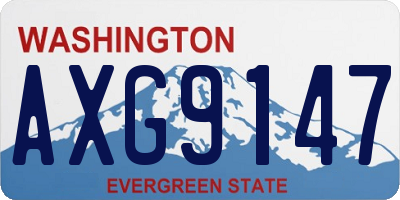 WA license plate AXG9147