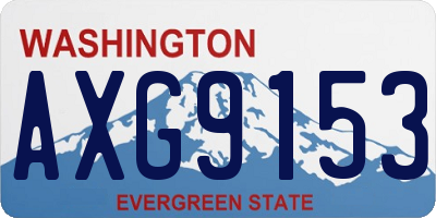WA license plate AXG9153