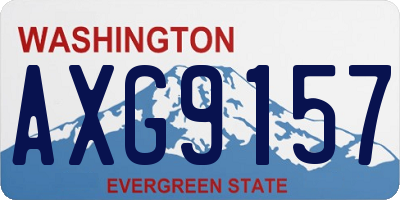 WA license plate AXG9157