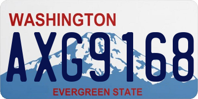 WA license plate AXG9168