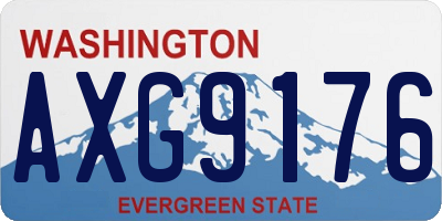 WA license plate AXG9176