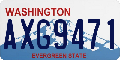 WA license plate AXG9471