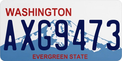 WA license plate AXG9473
