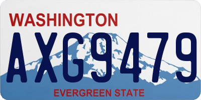 WA license plate AXG9479