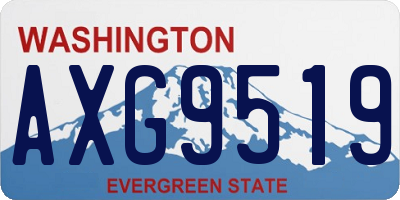 WA license plate AXG9519