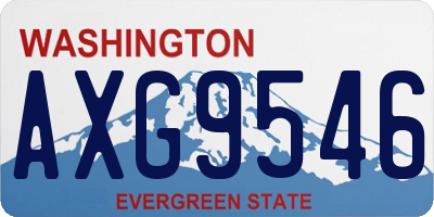WA license plate AXG9546
