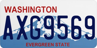 WA license plate AXG9569
