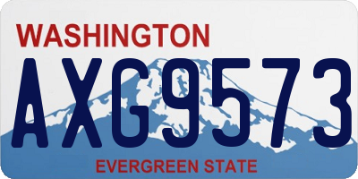 WA license plate AXG9573