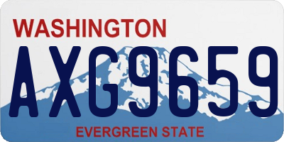 WA license plate AXG9659