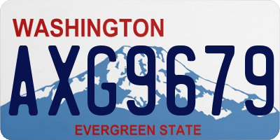 WA license plate AXG9679