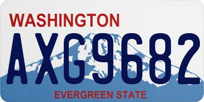 WA license plate AXG9682